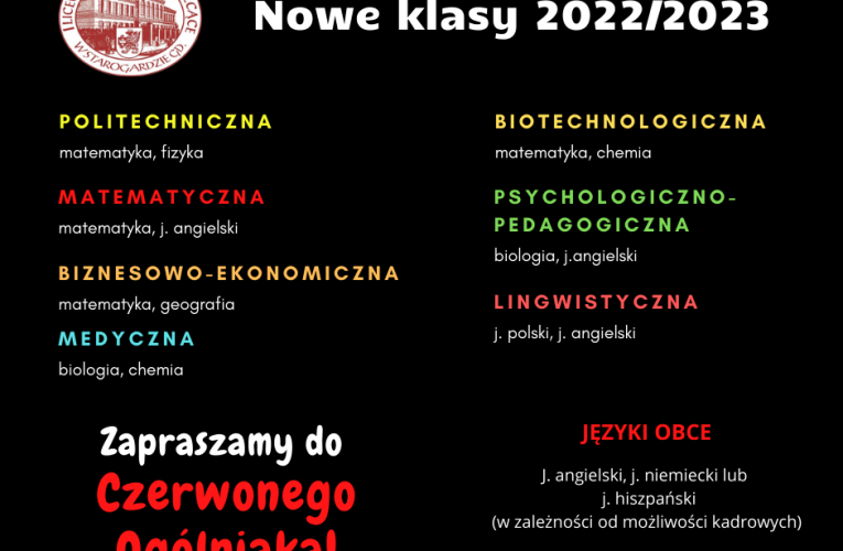 Nowe klasy