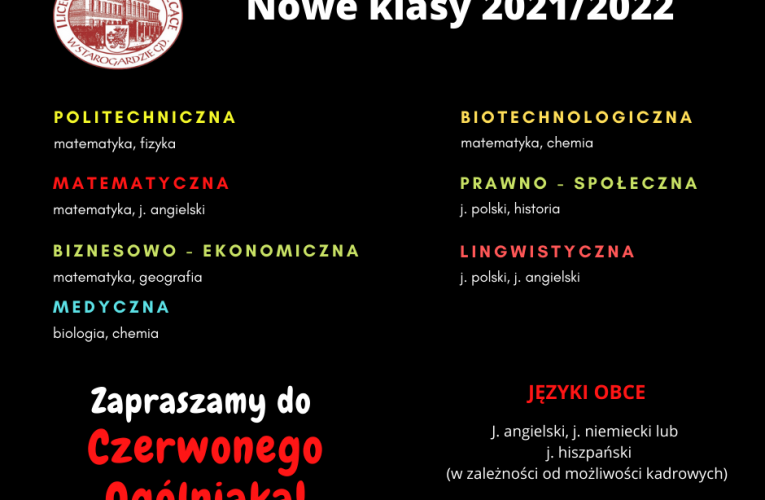 Rekrutacja na nowy rok szkolny